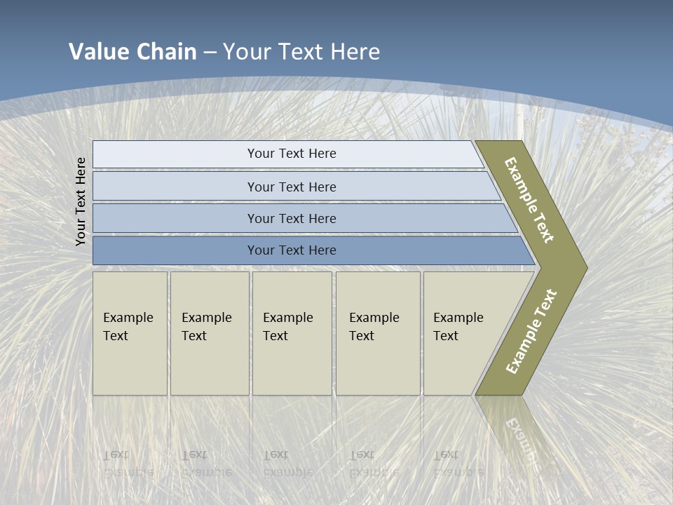 Granpa Instructing Grandson In Golfing PowerPoint Template
