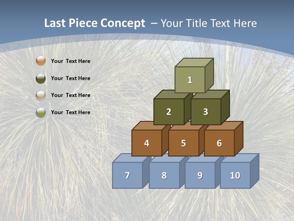 Granpa Instructing Grandson In Golfing PowerPoint Template