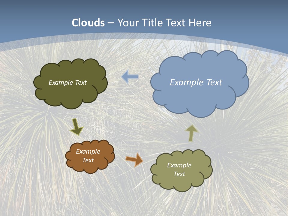 Granpa Instructing Grandson In Golfing PowerPoint Template