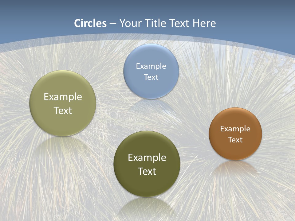 Granpa Instructing Grandson In Golfing PowerPoint Template