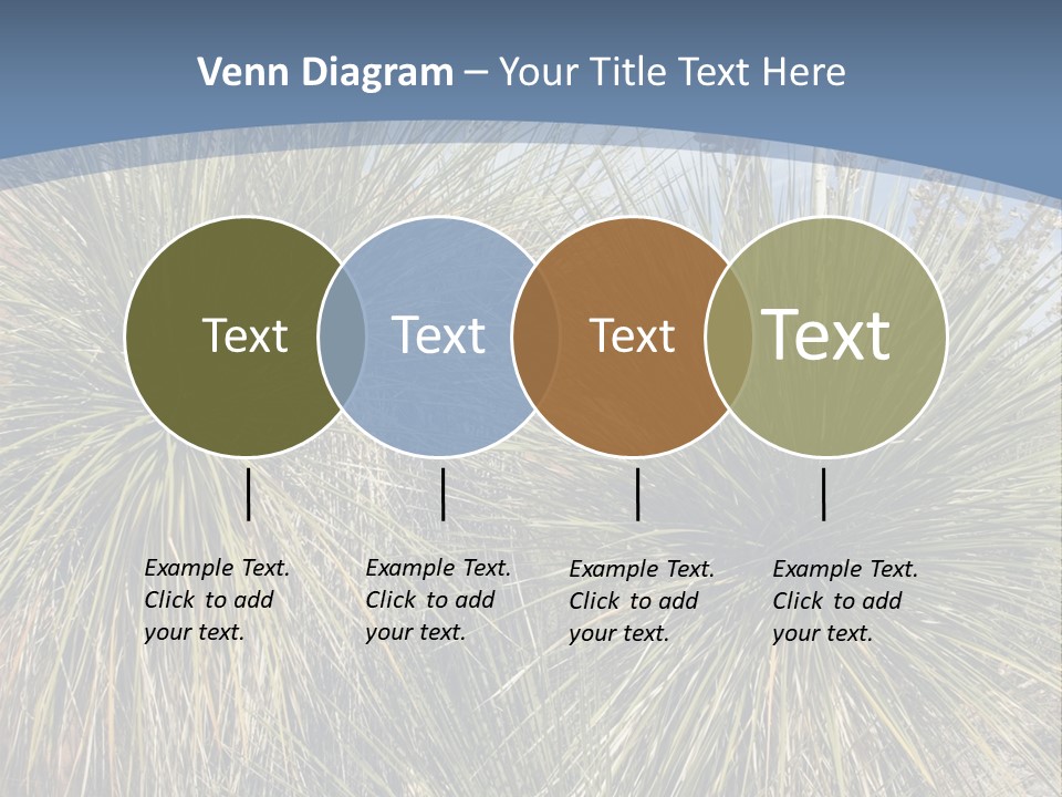 Granpa Instructing Grandson In Golfing PowerPoint Template