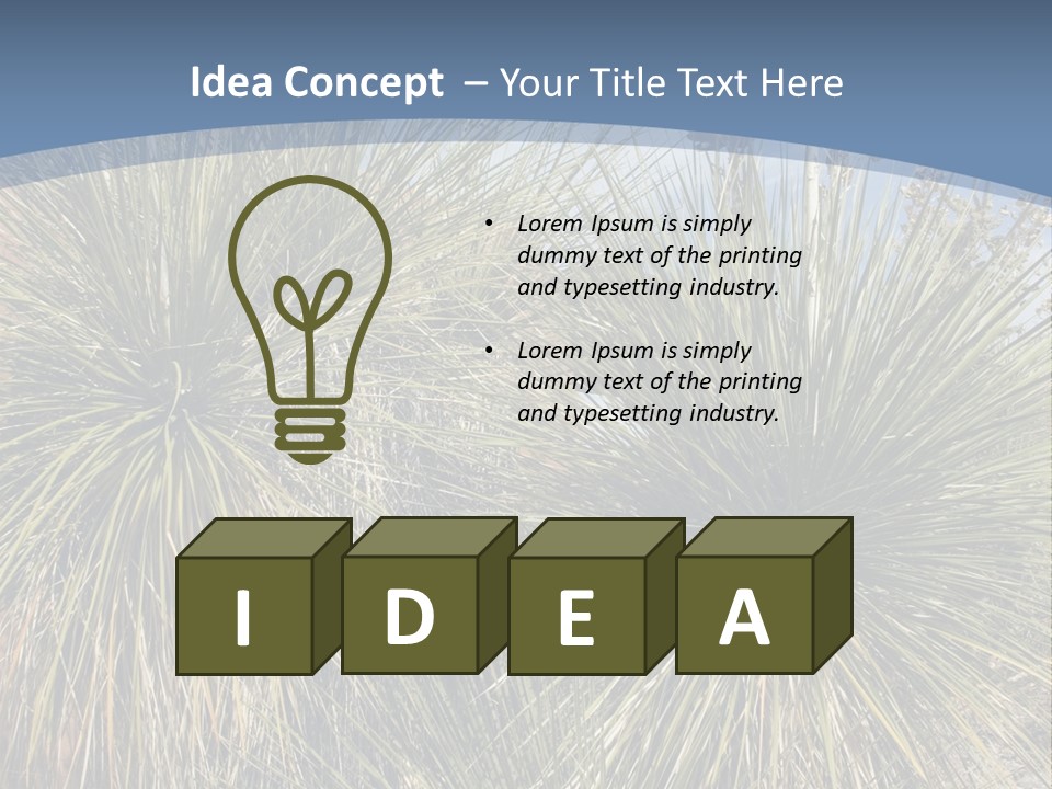 Granpa Instructing Grandson In Golfing PowerPoint Template