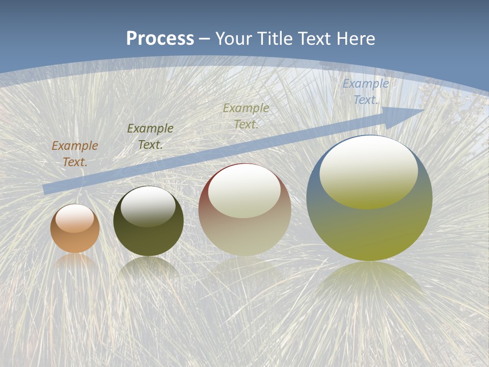 Granpa Instructing Grandson In Golfing PowerPoint Template