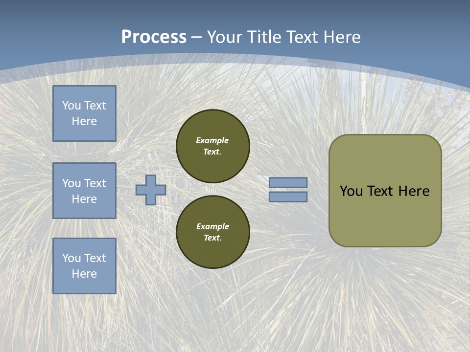 Granpa Instructing Grandson In Golfing PowerPoint Template