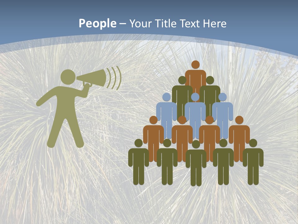 Granpa Instructing Grandson In Golfing PowerPoint Template