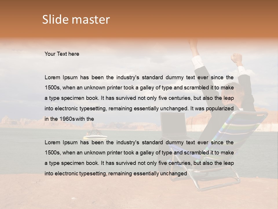 Business Success While Telecommuting PowerPoint Template