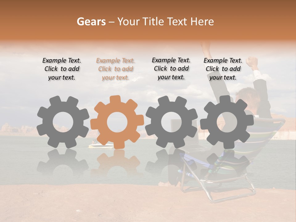 Business Success While Telecommuting PowerPoint Template