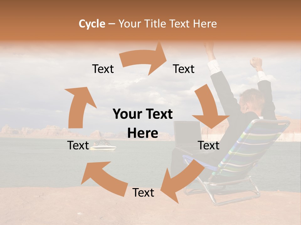 Business Success While Telecommuting PowerPoint Template