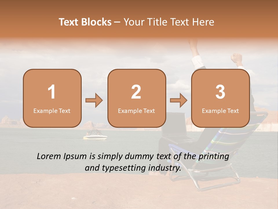 Business Success While Telecommuting PowerPoint Template