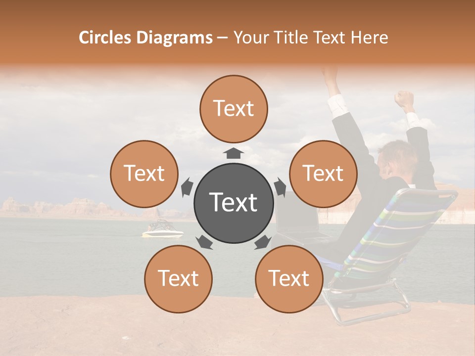 Business Success While Telecommuting PowerPoint Template