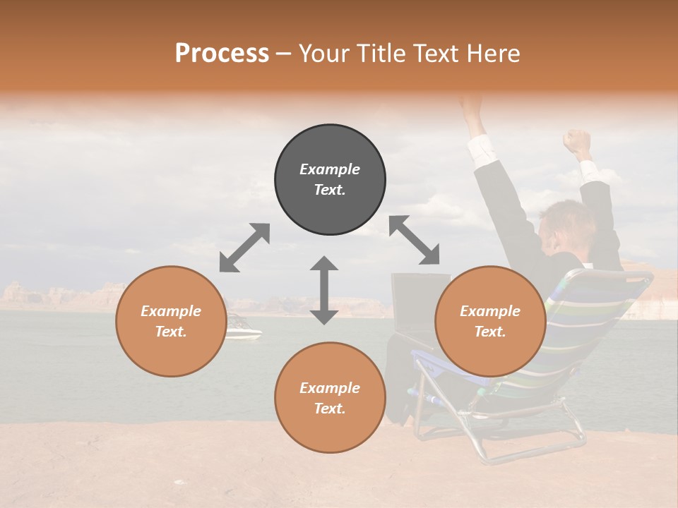 Business Success While Telecommuting PowerPoint Template