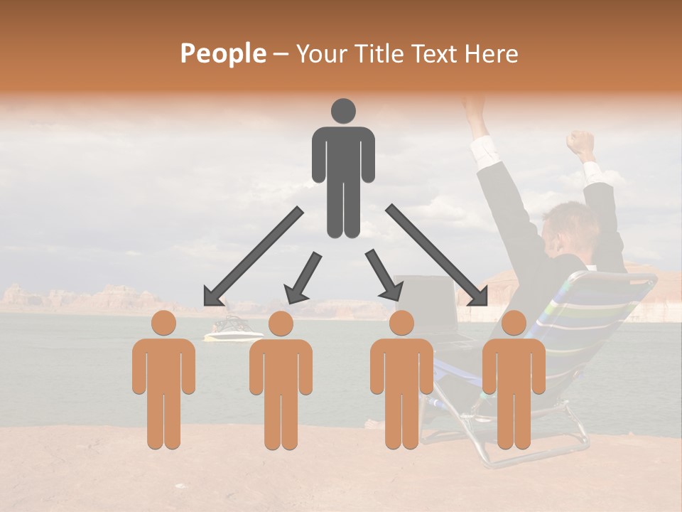 Business Success While Telecommuting PowerPoint Template