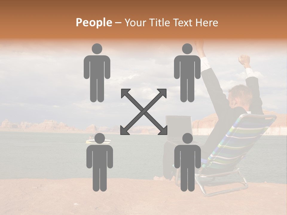 Business Success While Telecommuting PowerPoint Template