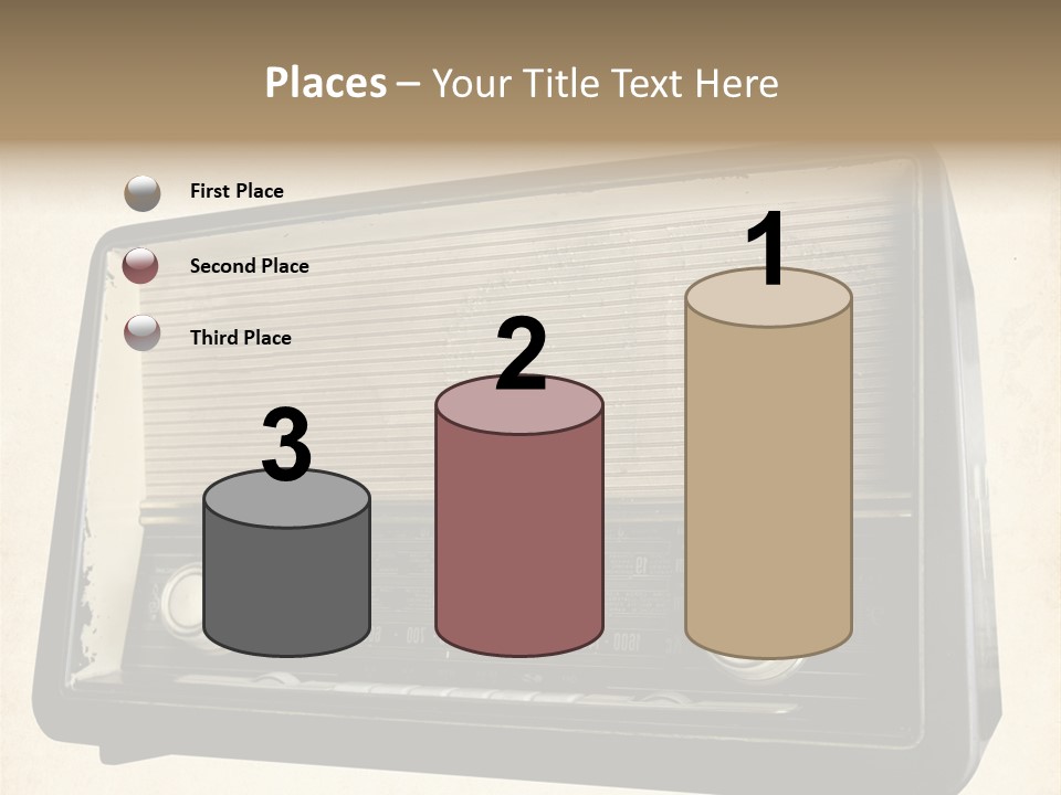 Retro Radio Background PowerPoint Template