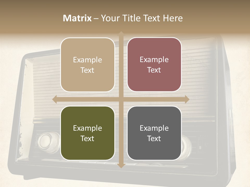 Retro Radio Background PowerPoint Template