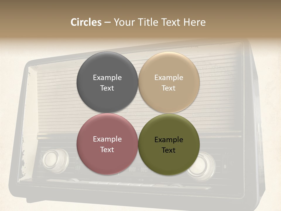 Retro Radio Background PowerPoint Template