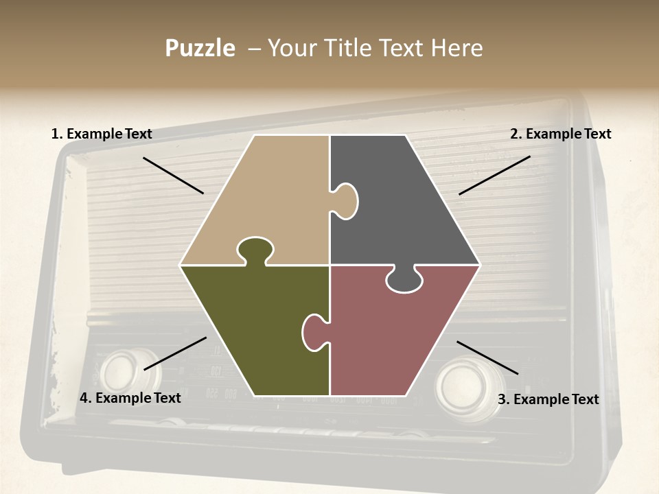 Retro Radio Background PowerPoint Template