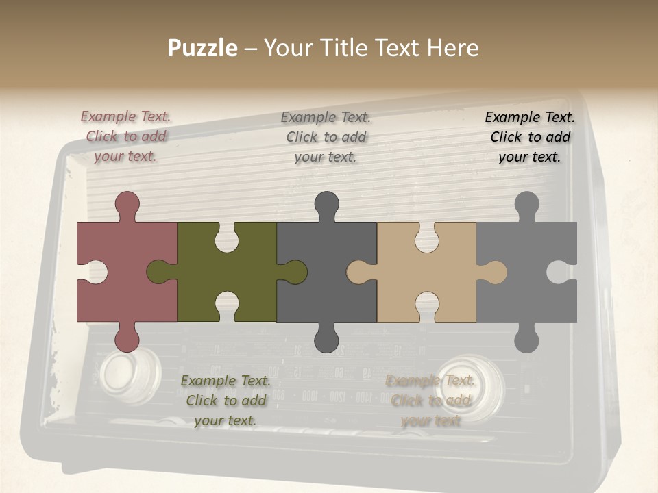 Retro Radio Background PowerPoint Template