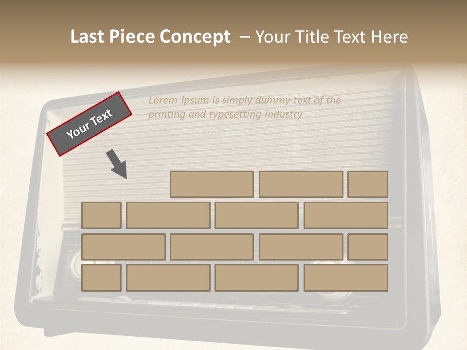 Retro Radio Background PowerPoint Template