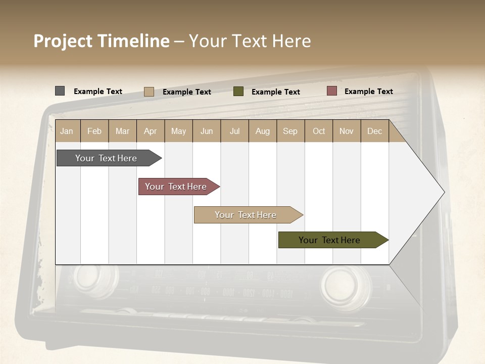 Retro Radio Background PowerPoint Template