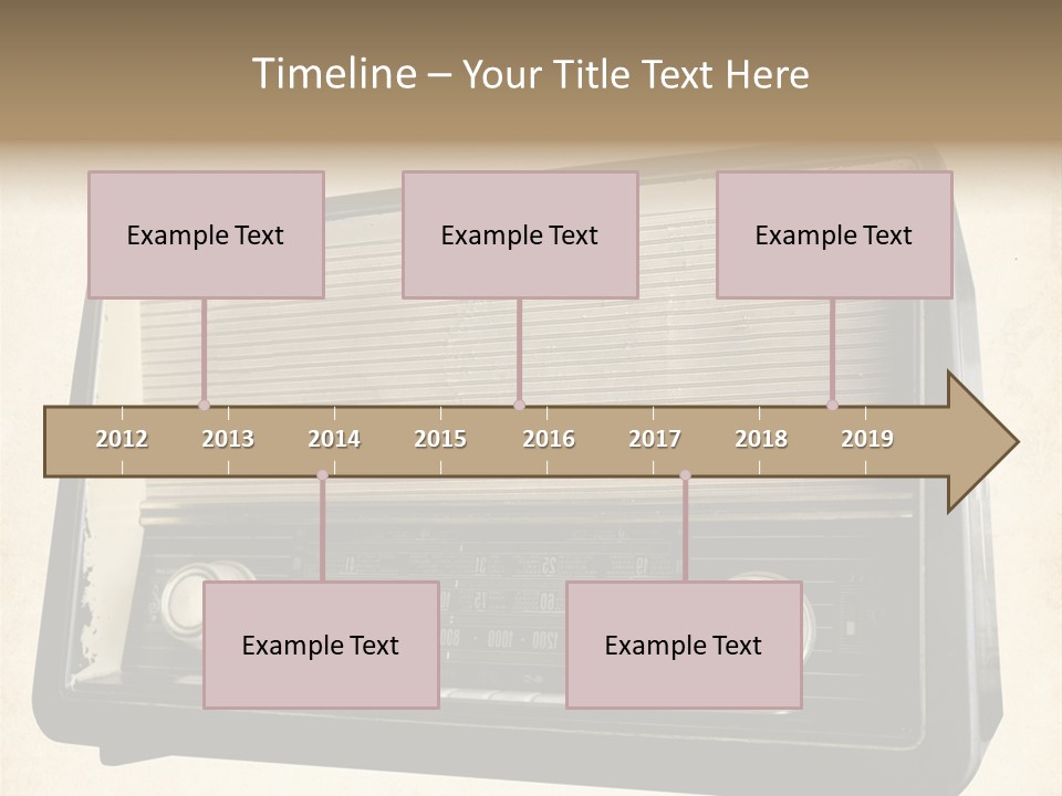 Retro Radio Background PowerPoint Template
