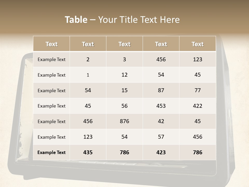Retro Radio Background PowerPoint Template