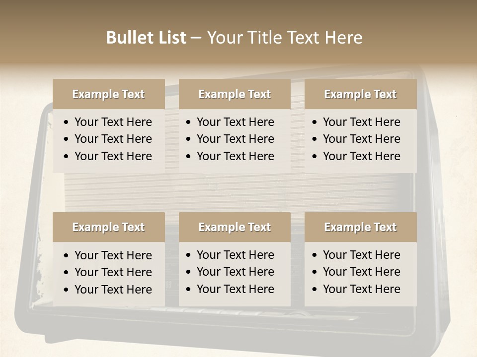 Retro Radio Background PowerPoint Template