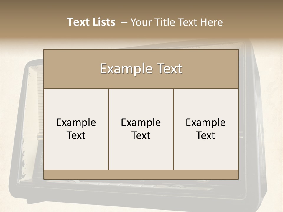 Retro Radio Background PowerPoint Template