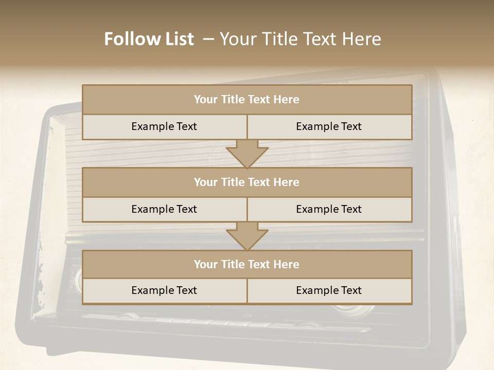 Retro Radio Background PowerPoint Template