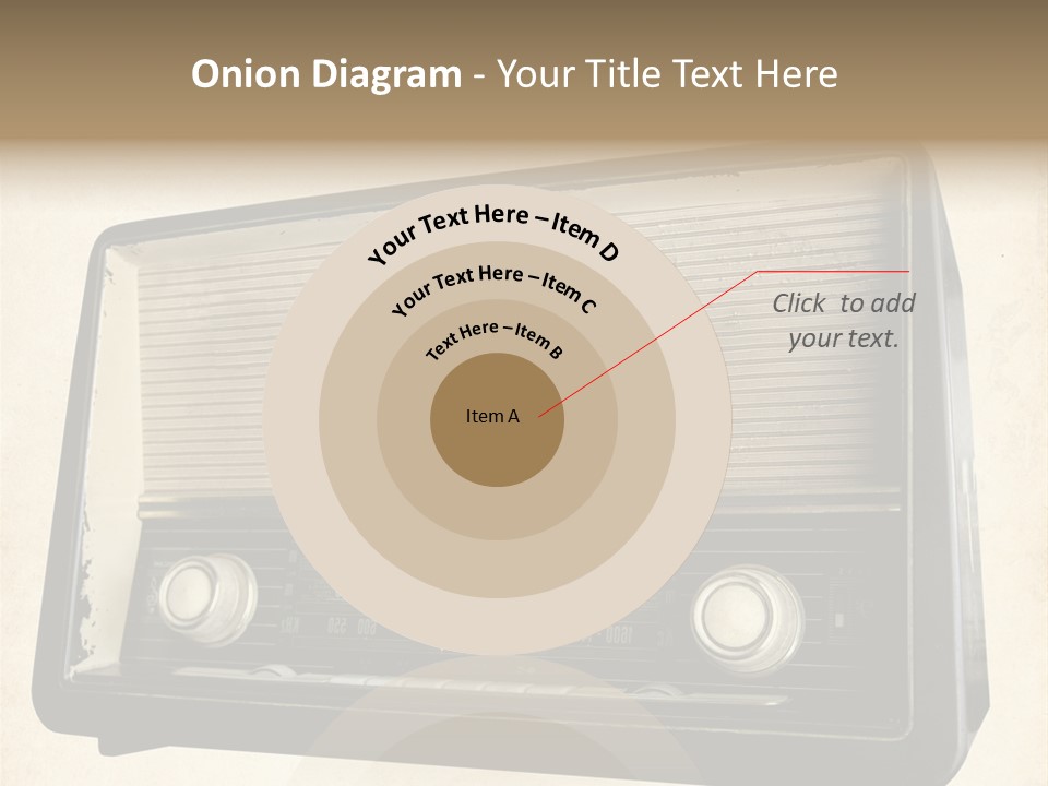 Retro Radio Background PowerPoint Template