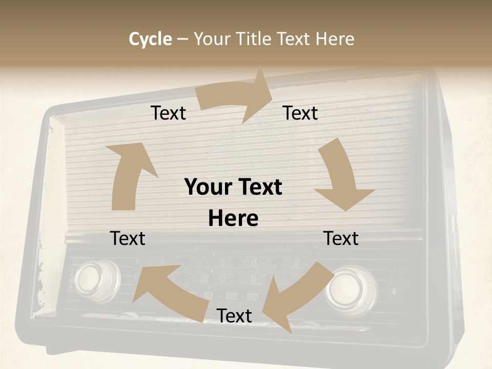 Retro Radio Background PowerPoint Template