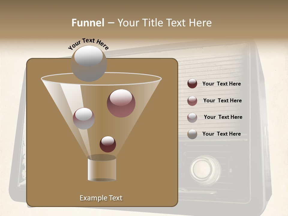 Retro Radio Background PowerPoint Template