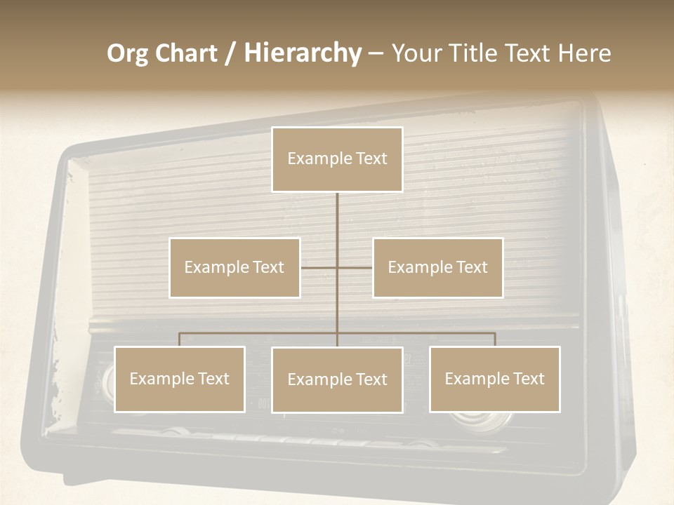 Retro Radio Background PowerPoint Template