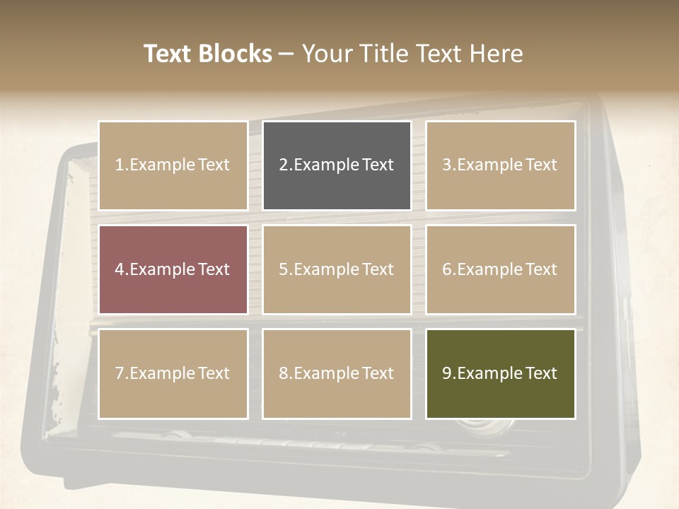 Retro Radio Background PowerPoint Template