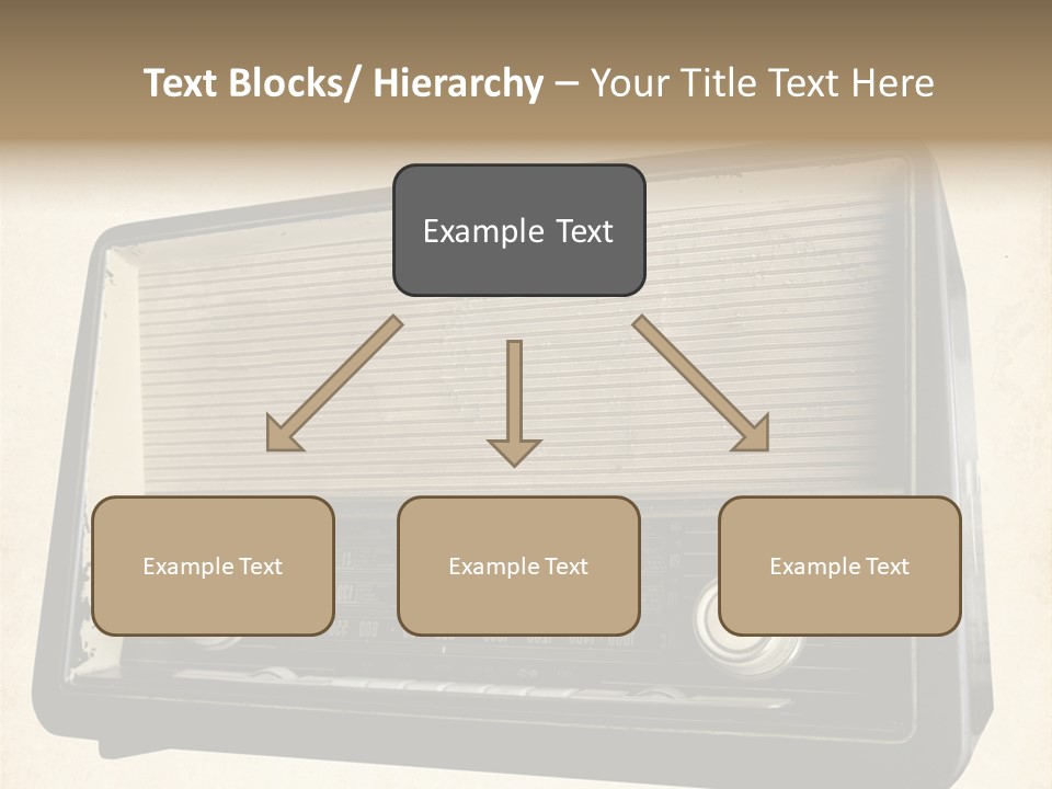 Retro Radio Background PowerPoint Template
