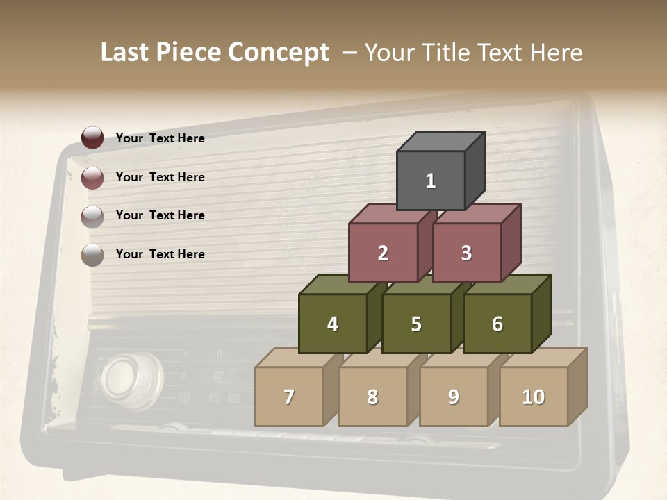 Retro Radio Background PowerPoint Template