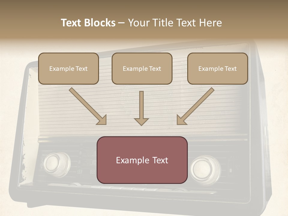 Retro Radio Background PowerPoint Template