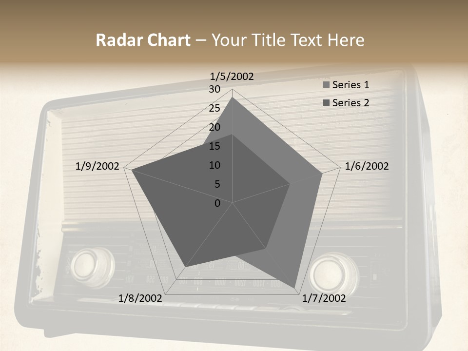 Retro Radio Background PowerPoint Template