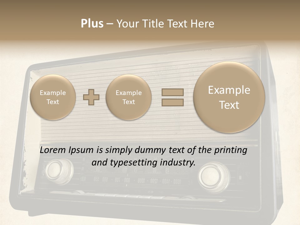 Retro Radio Background PowerPoint Template