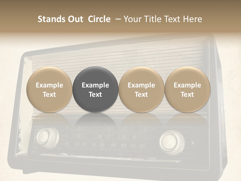 Retro Radio Background PowerPoint Template
