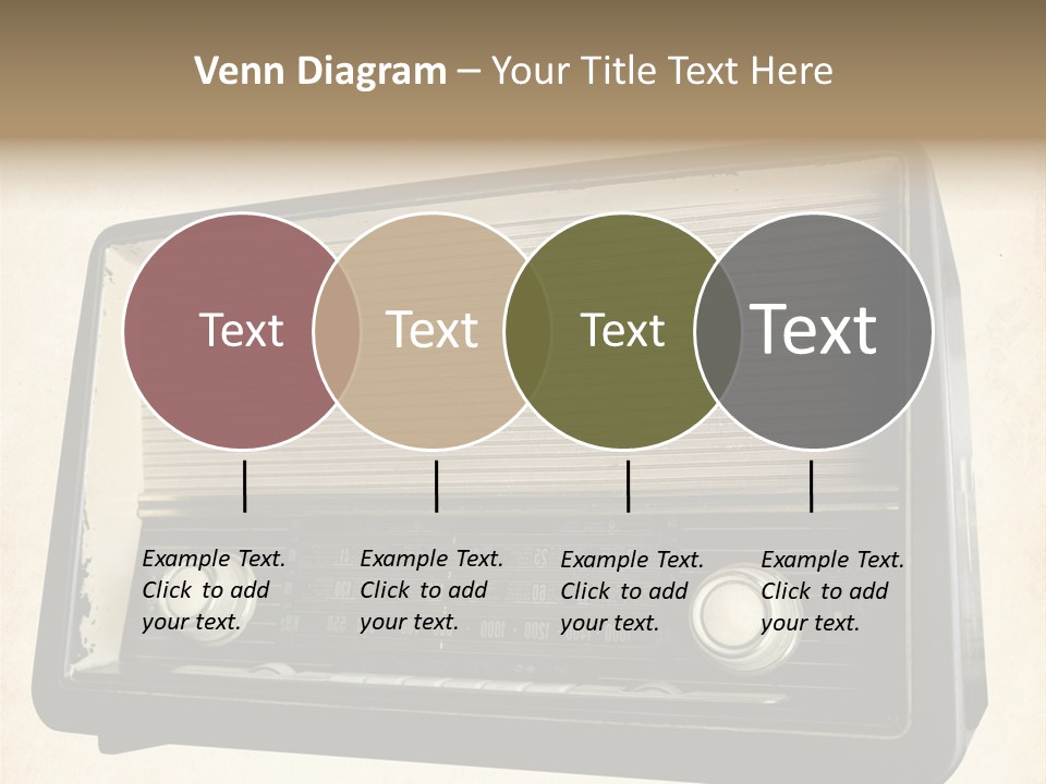 Retro Radio Background PowerPoint Template