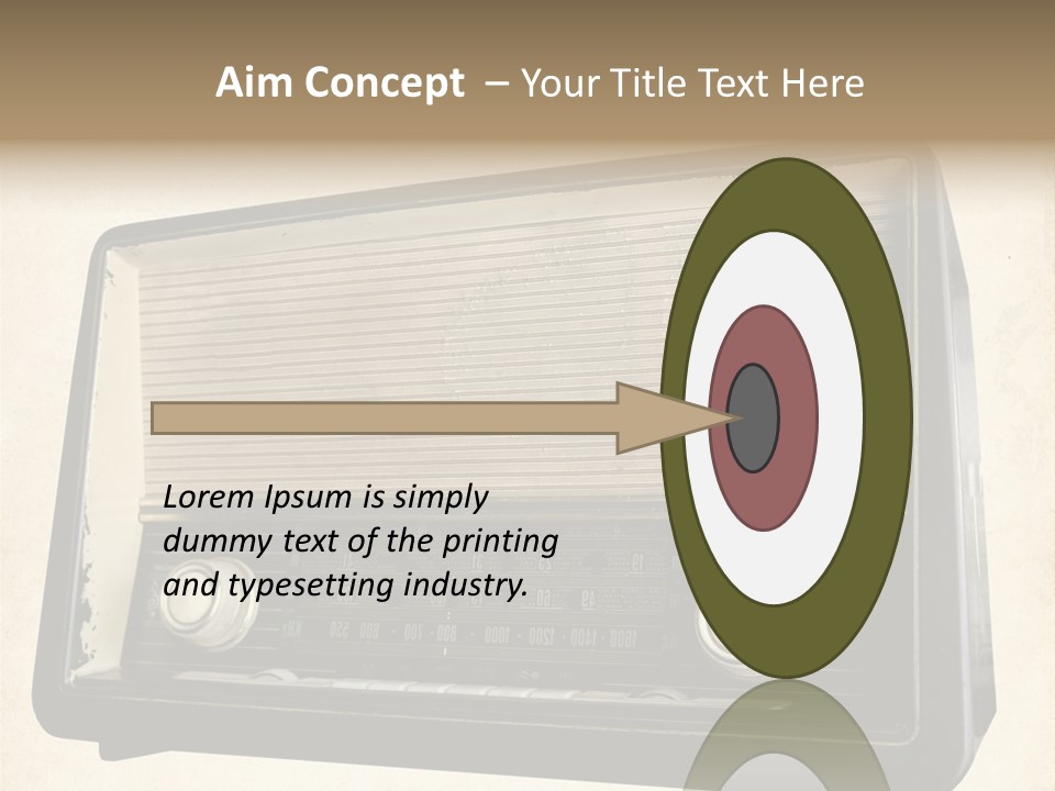 Retro Radio Background PowerPoint Template
