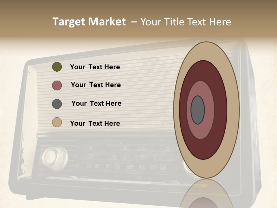 Retro Radio Background PowerPoint Template