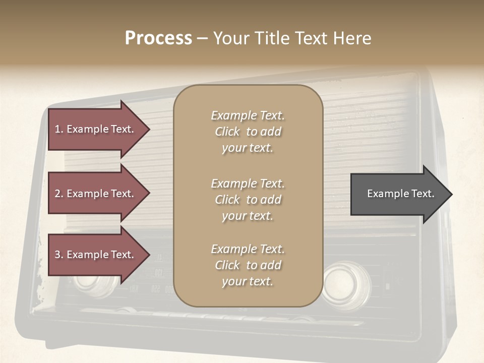 Retro Radio Background PowerPoint Template