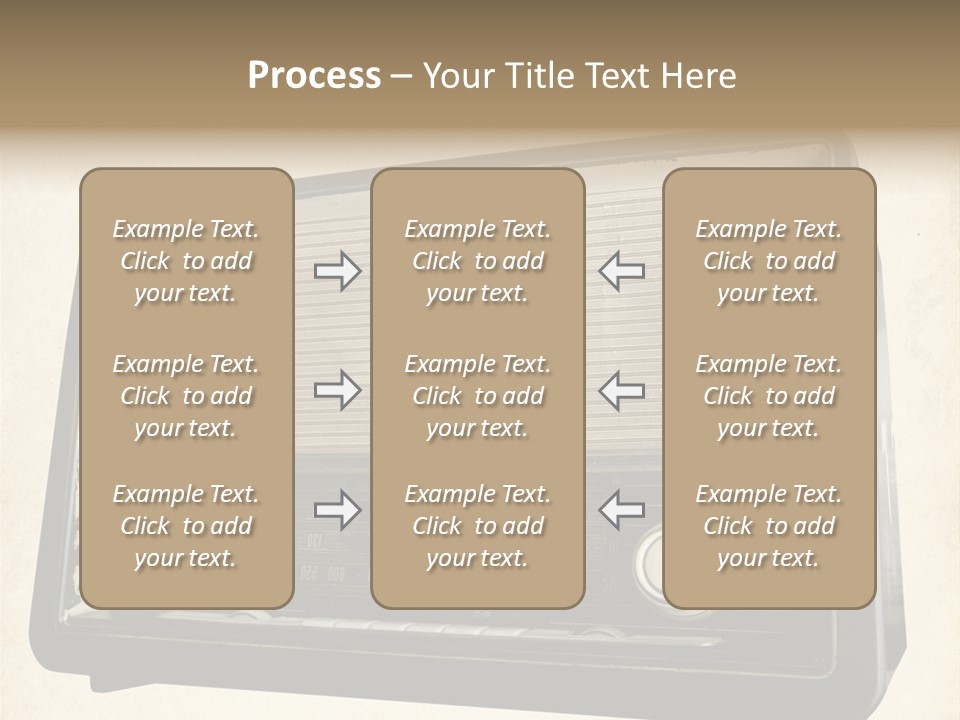 Retro Radio Background PowerPoint Template