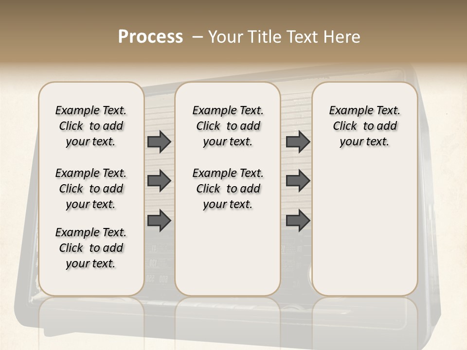 Retro Radio Background PowerPoint Template