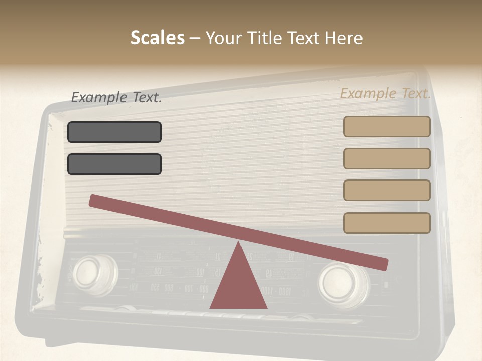 Retro Radio Background PowerPoint Template