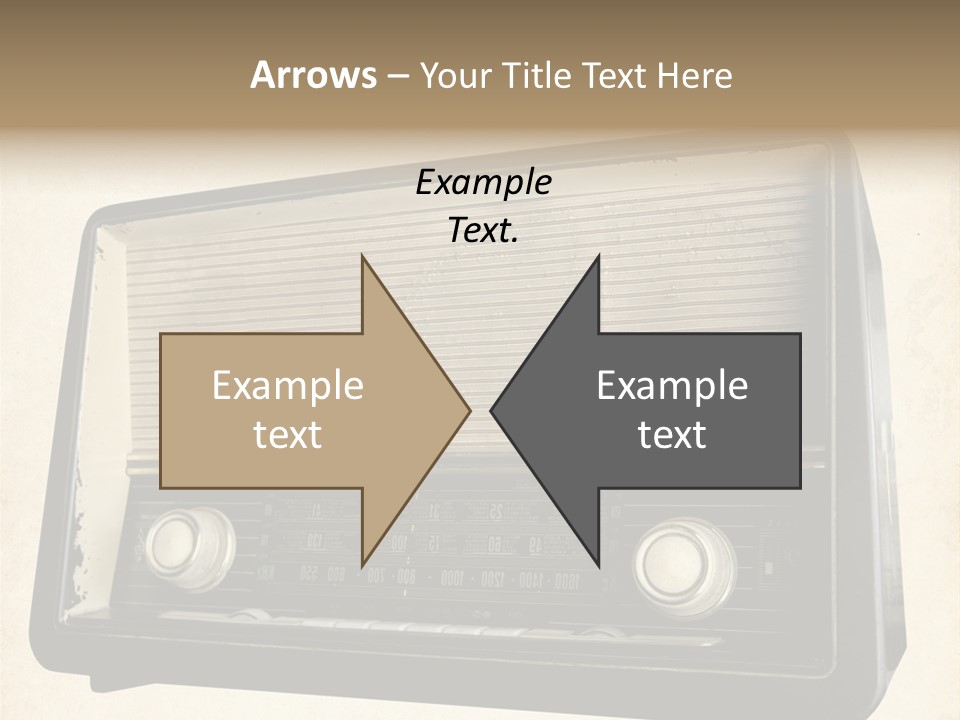 Retro Radio Background PowerPoint Template