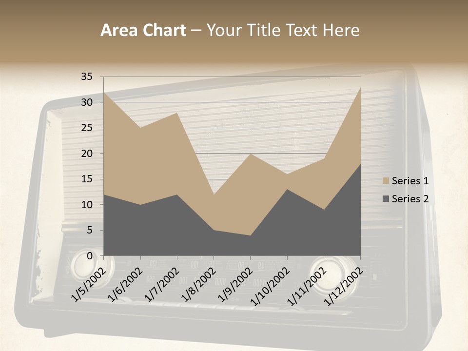 Retro Radio Background PowerPoint Template