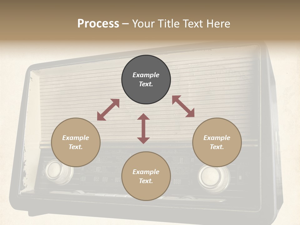 Retro Radio Background PowerPoint Template